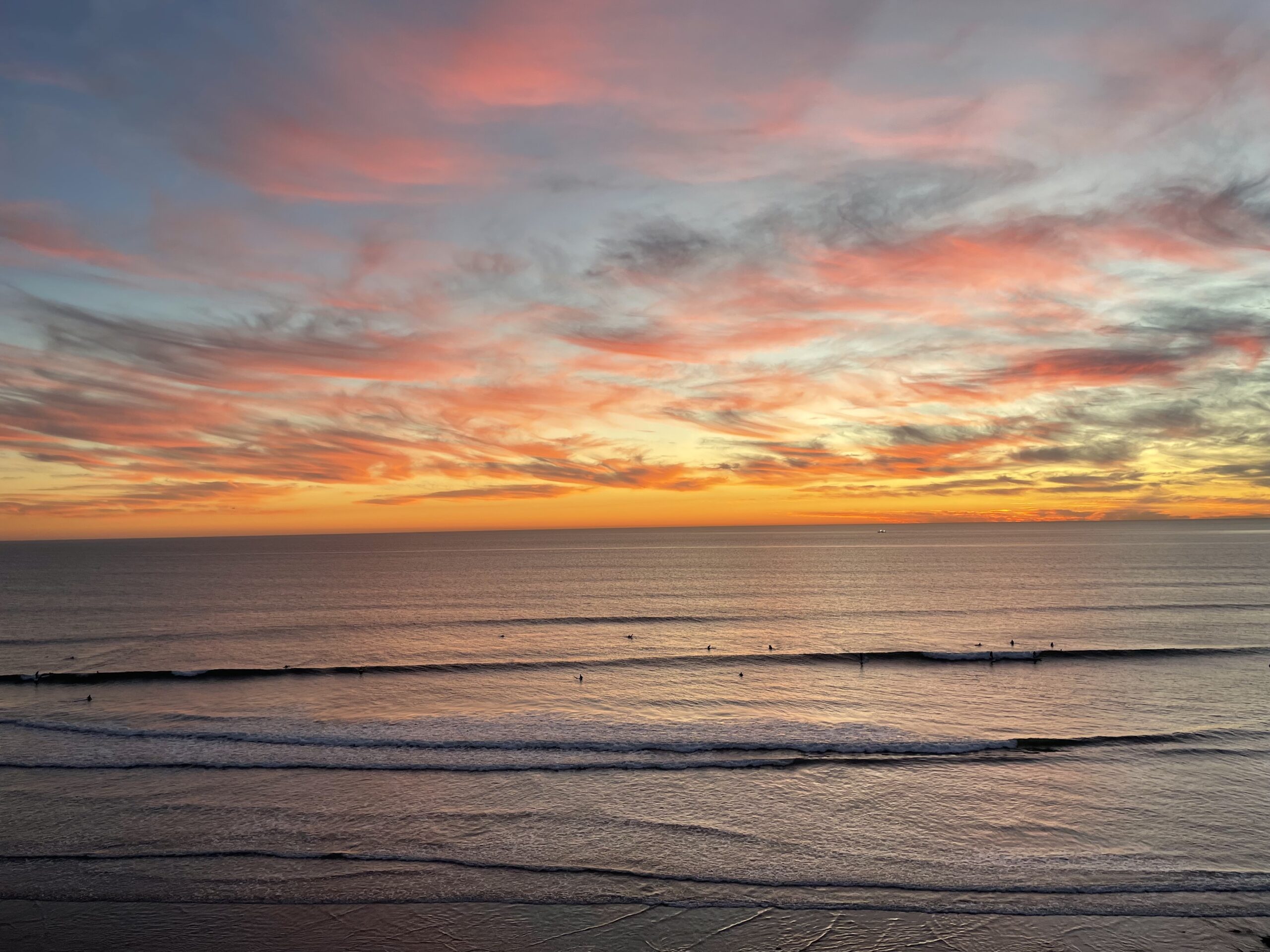 sunset in La jolla