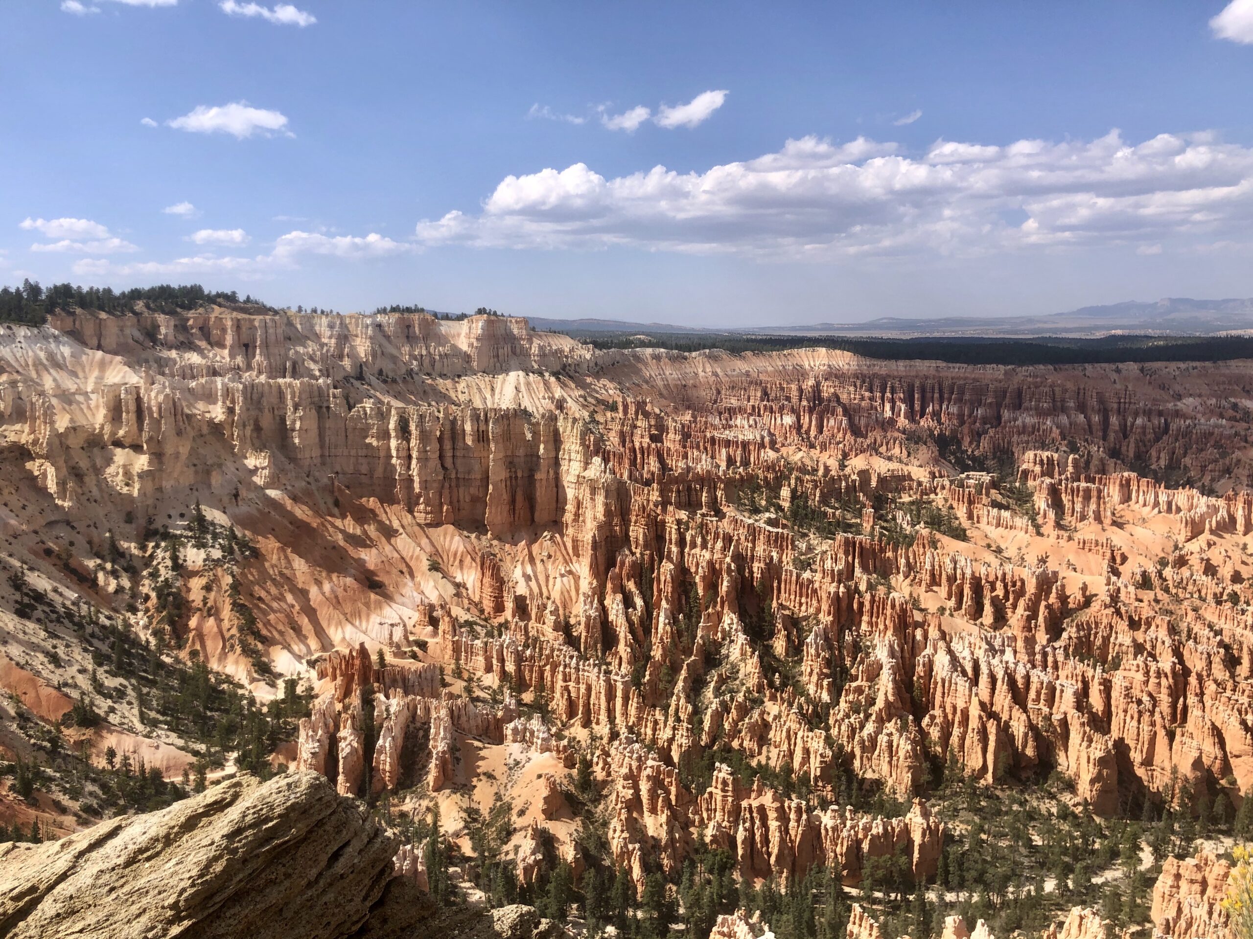 Inspiration Point scenic viewpoint filled with hoodoos in Bryce  Canyon National Park