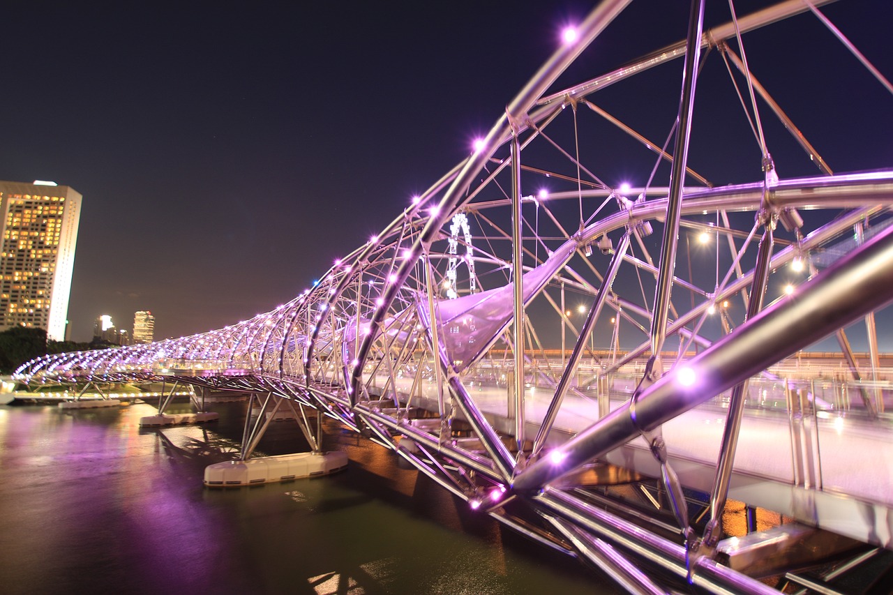 helixbridge, bridge, lights-458854.jpg