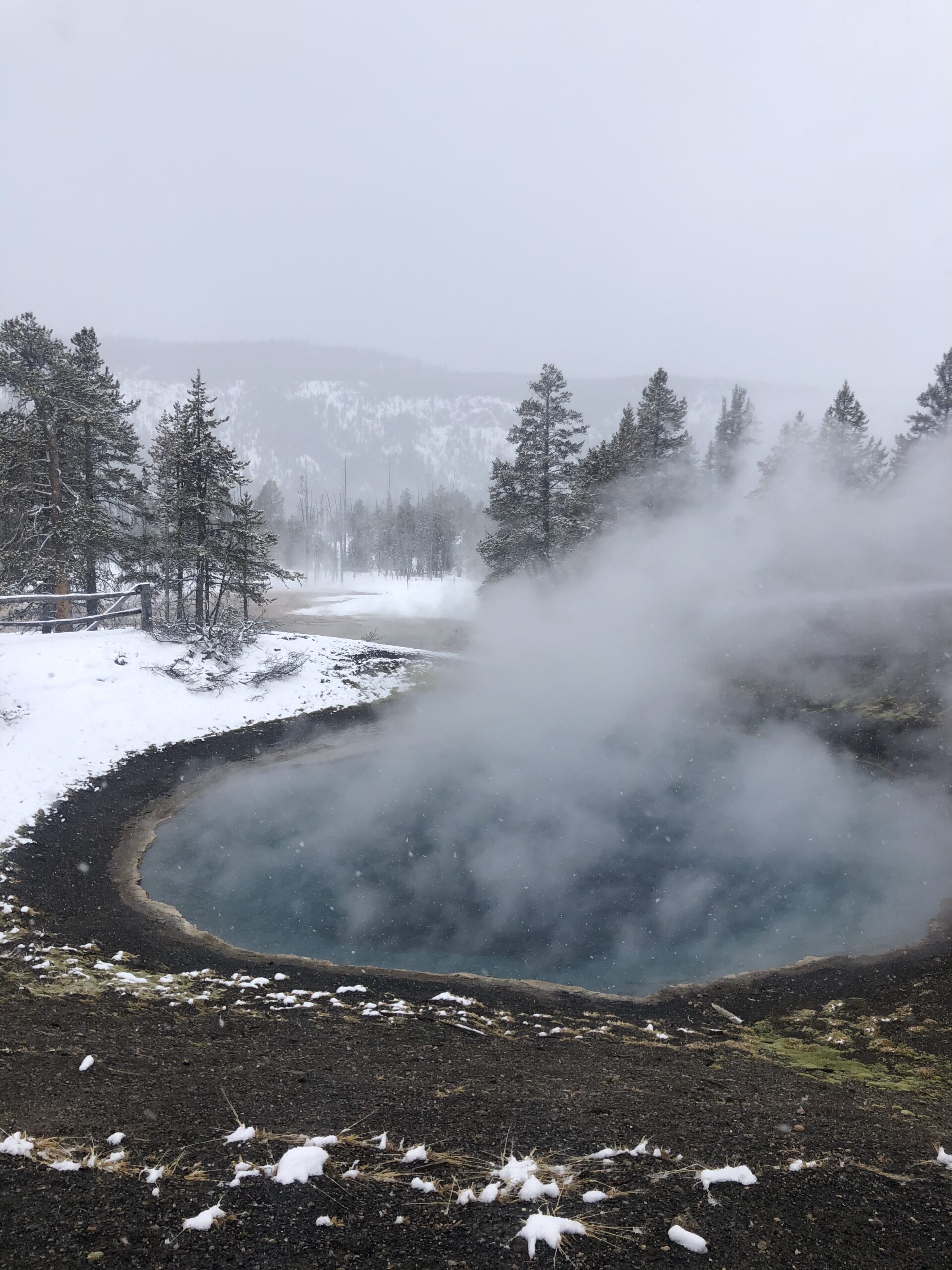 Yellowstone National Park in winter