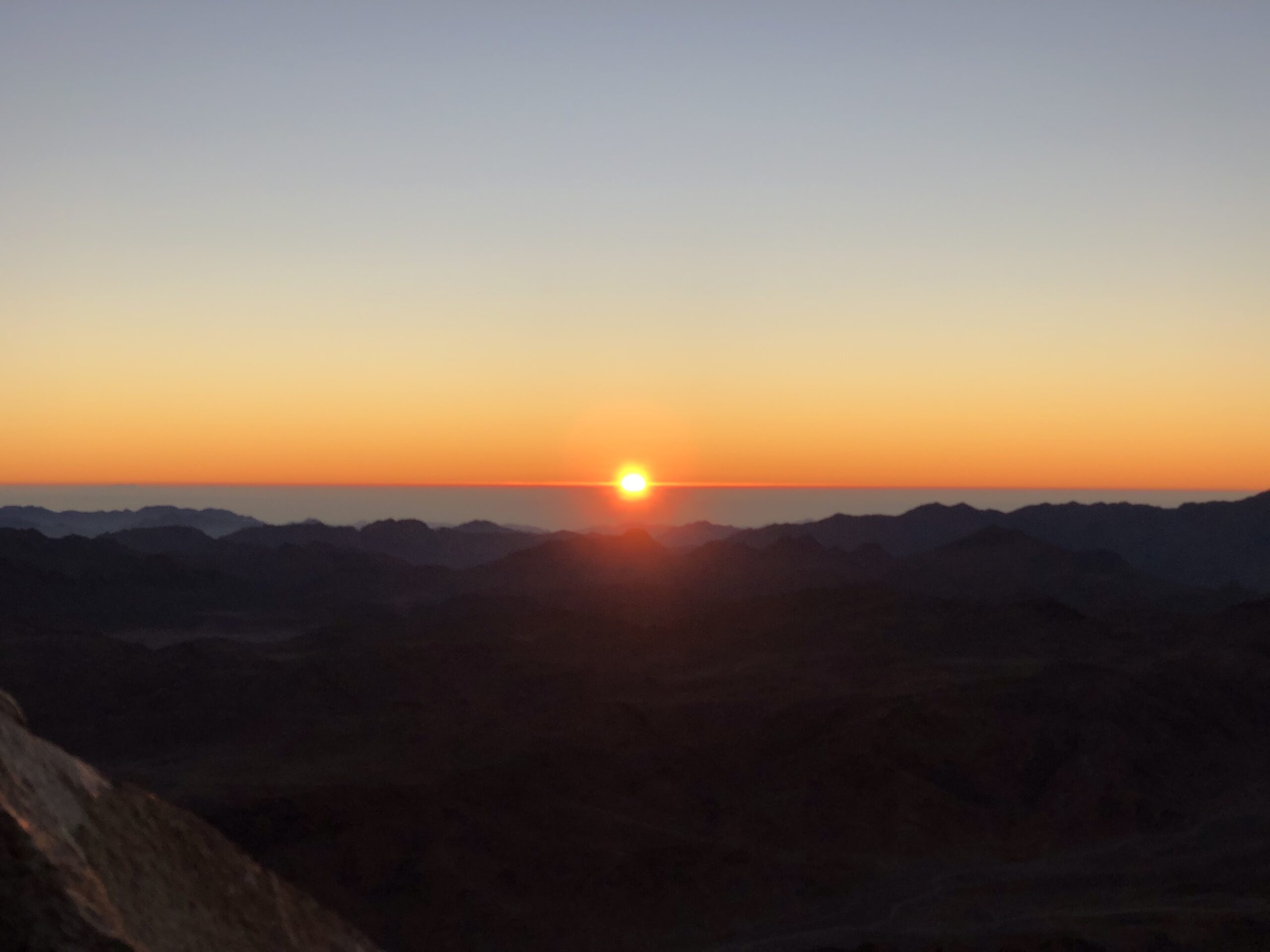 Sunrise at Mount Sinai In Egypt