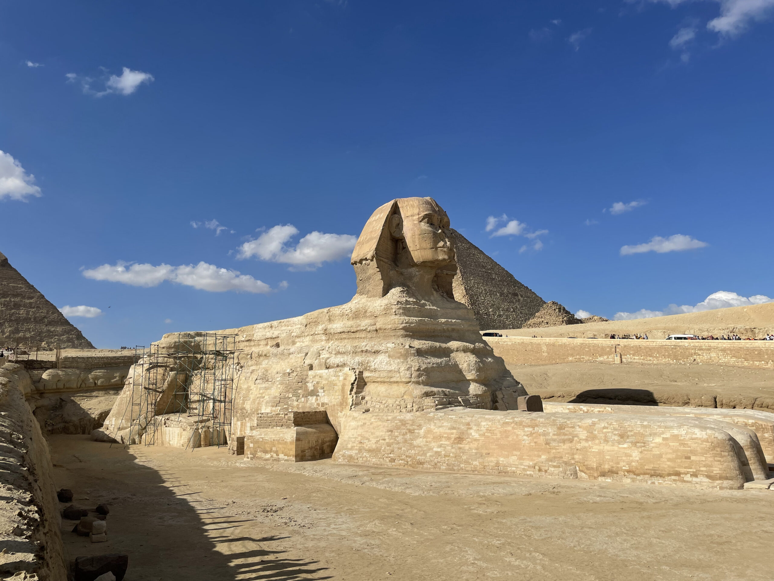 Great Sphinx at the Pyramids Of Giza in Egypt