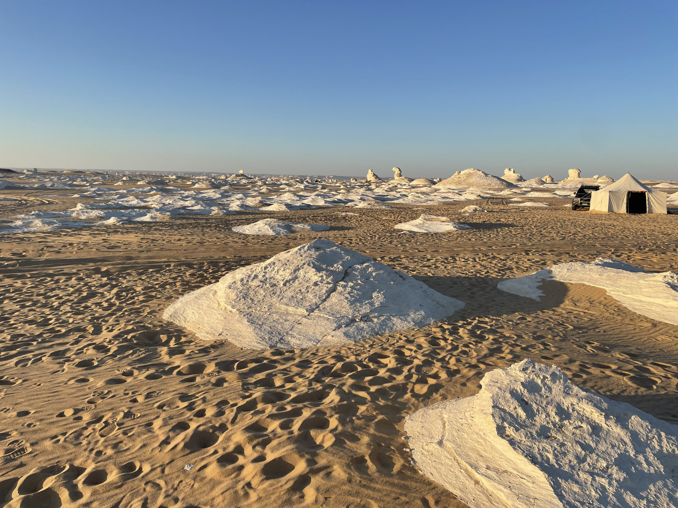 Camping In The White Desert In Egypt