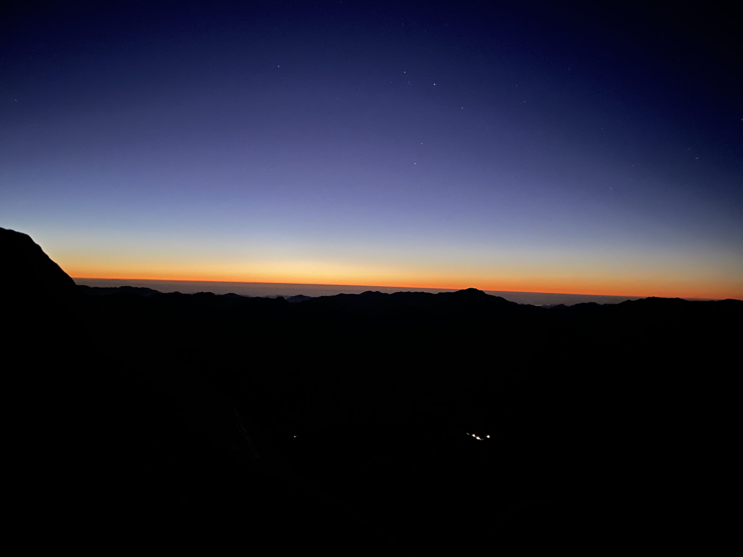 Sunrise in Mount Sinai, Egypt