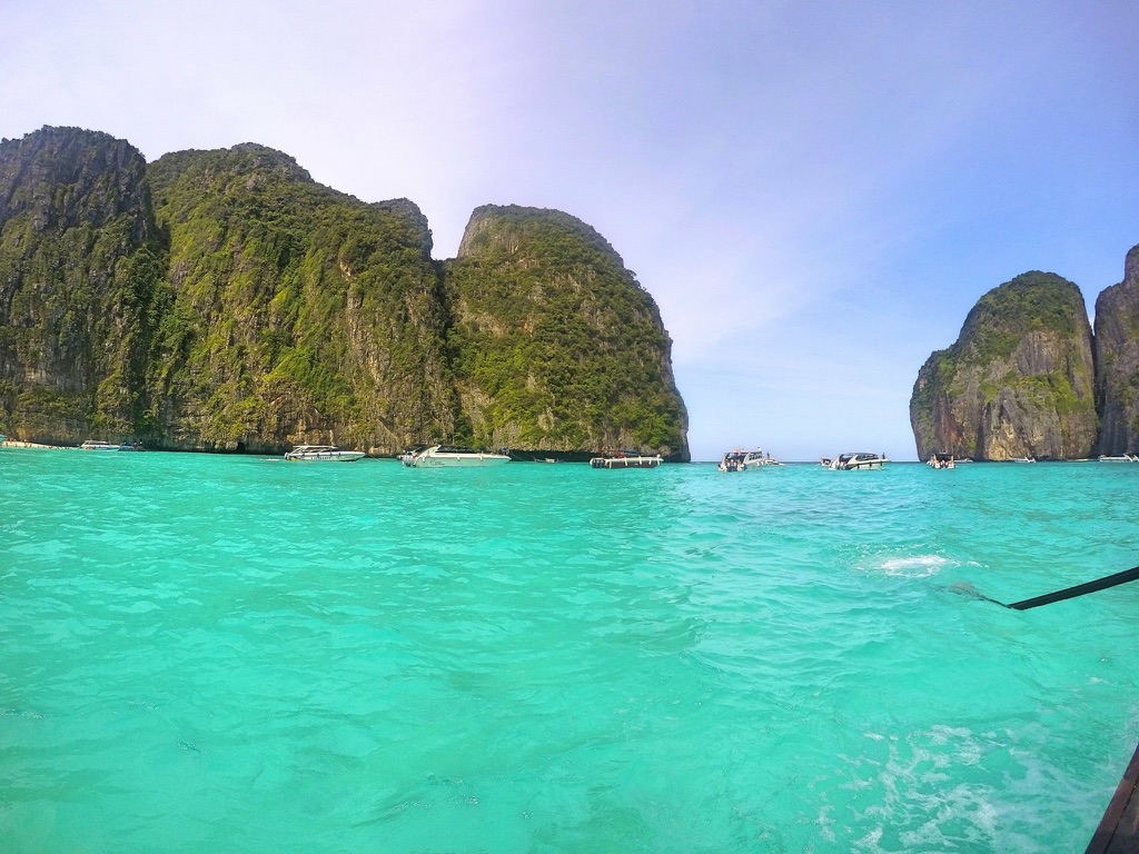 blue water of Koh Phi Phi, Thailand