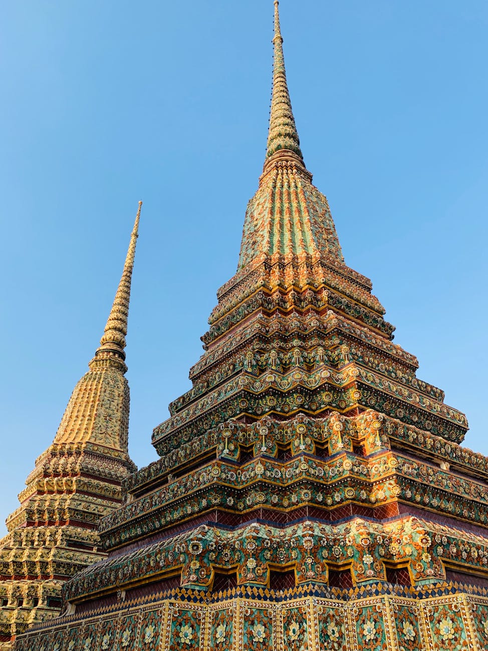 wat pho towers thailand