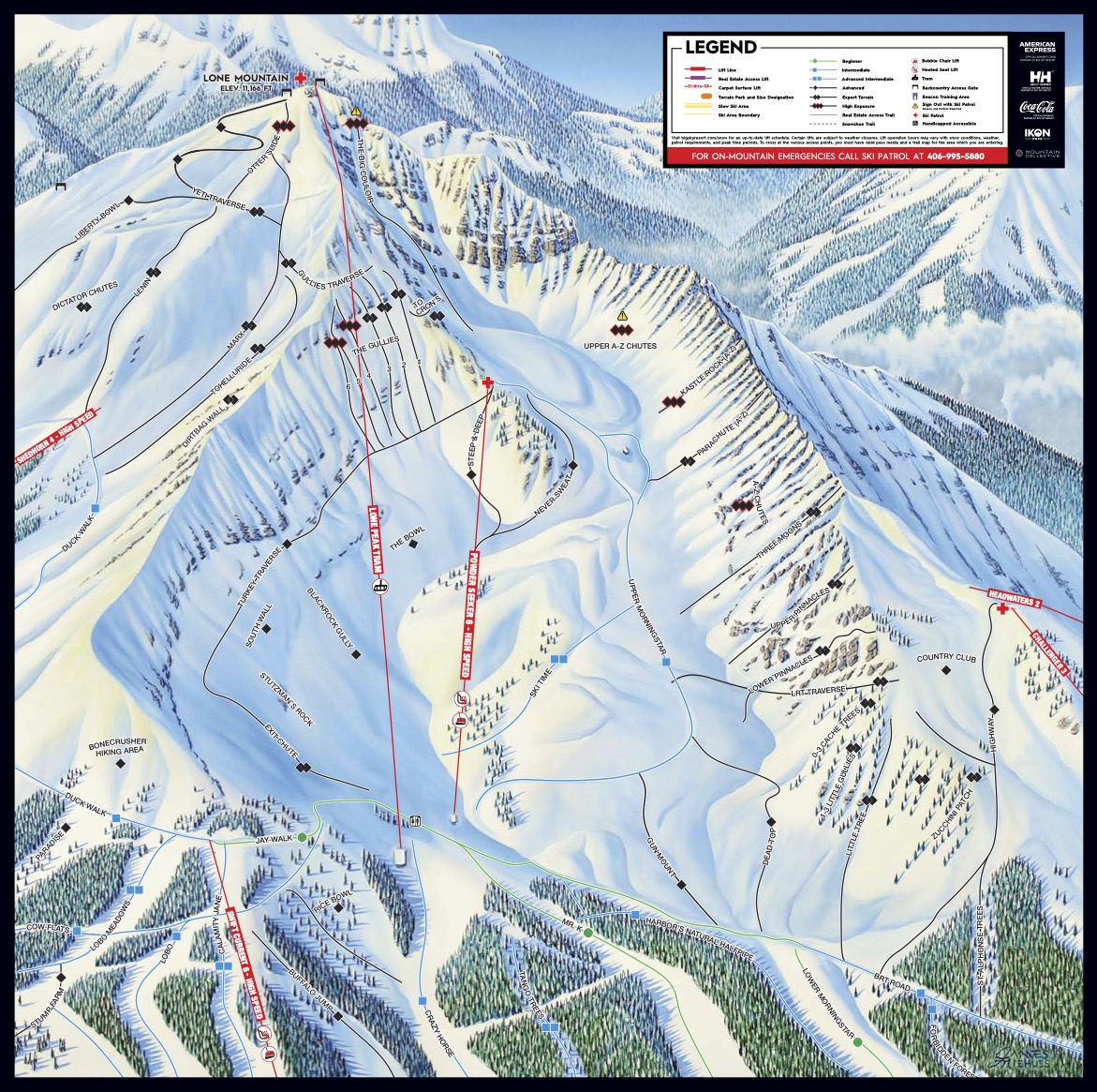 Ski Map of Big Sky Resort