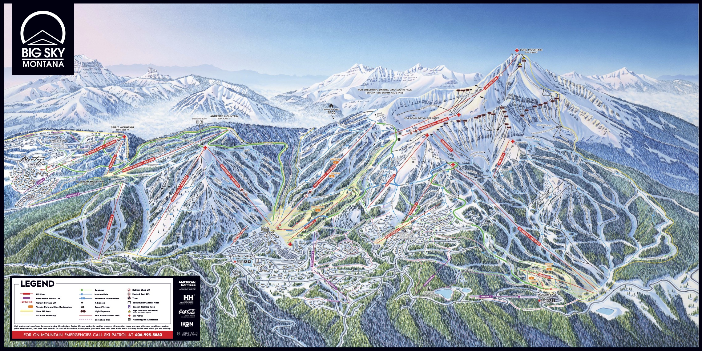 Ski Map of Big Sky Resort