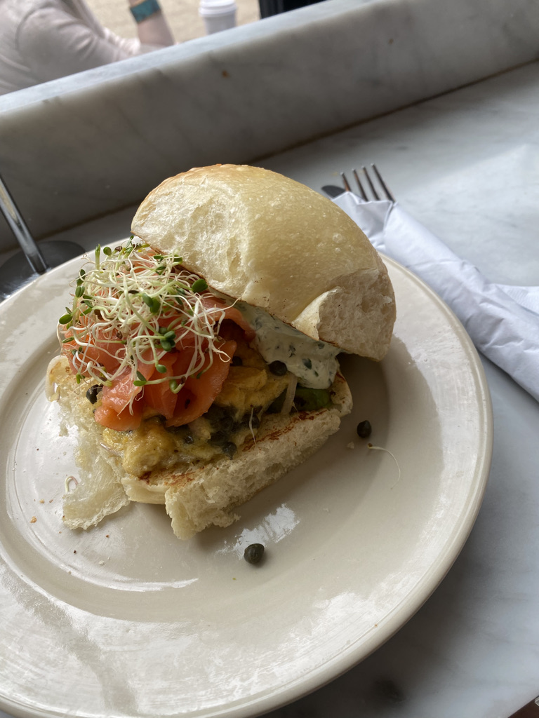 Breakfast Sandwhich at Tatte Bakery & Café in Washington D.C.