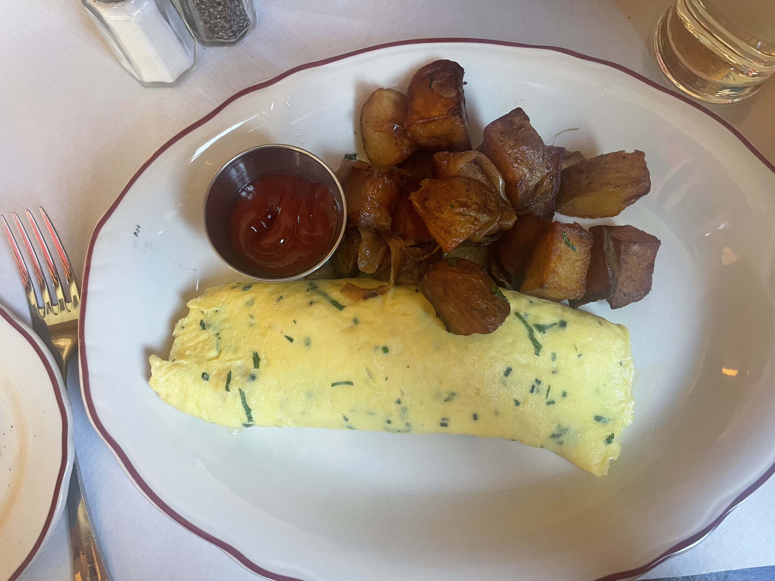 Gruyère Omelette at Le Diplomate in Washington D.C.